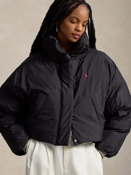 Polo Ralph Lauren POLY TAFF-WVN-COAT geacă cu puf pentru femei