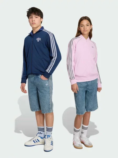 Дитячі Джинсові шорти adidas комбінований верх синій