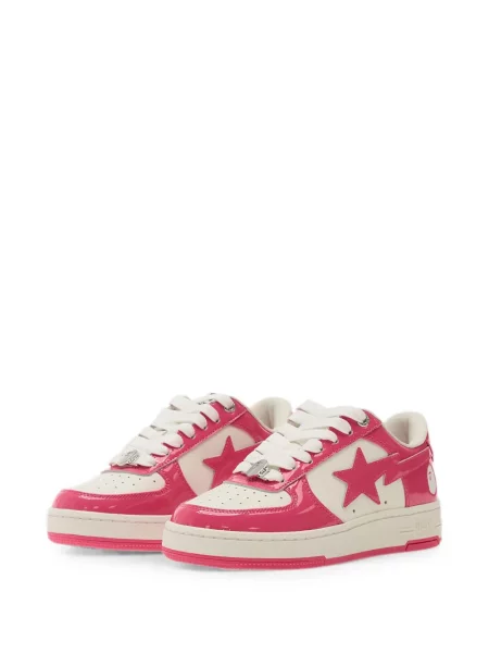 Sneakerși A Bathing Ape® din piele de lac roz