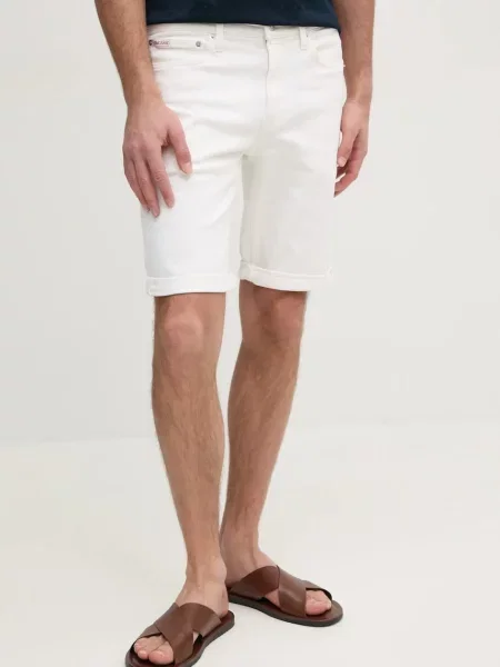 Къс дънкови шорти Calvin Klein Jeans черно