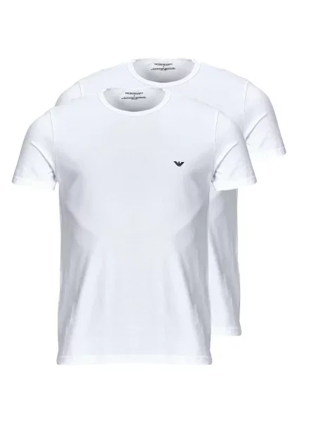 Majice s kratkimi rokavi Emporio Armani bela