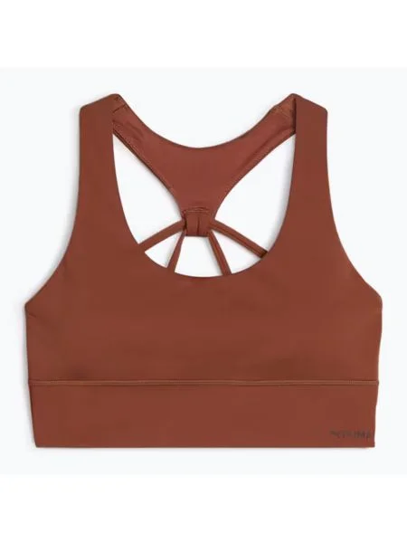Фитнес сутиен PUMA Evolve Longline тиково дърво кафяво