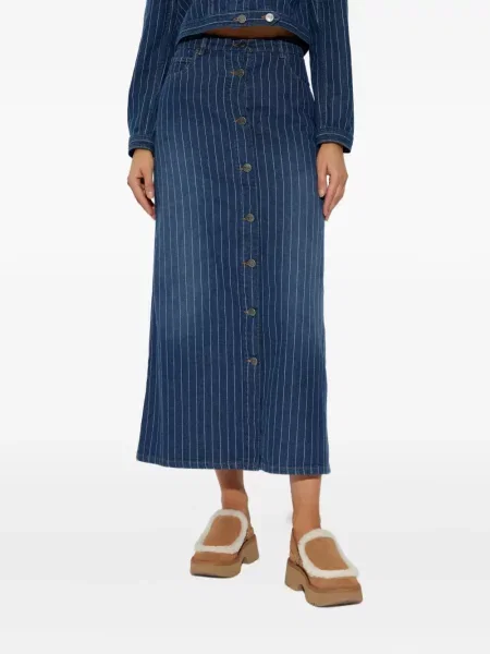Fustă Munthe cu dungi albastru