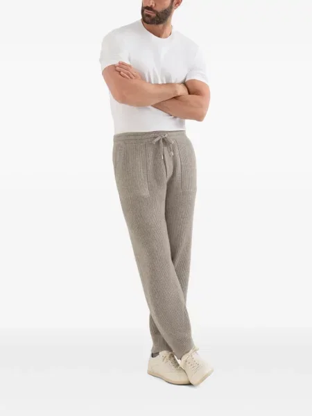 Pantaloni de jogging Brunello Cucinelli din cașmir