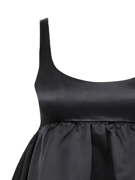 Top Azeeza din satin negru