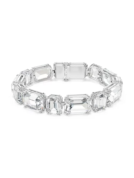 Brăţară Swarovski transparente argintiu