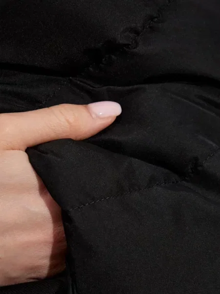 Geacă Moncler cu glugă negru