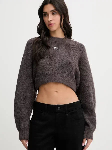 Tommy Jeans Pulover maro