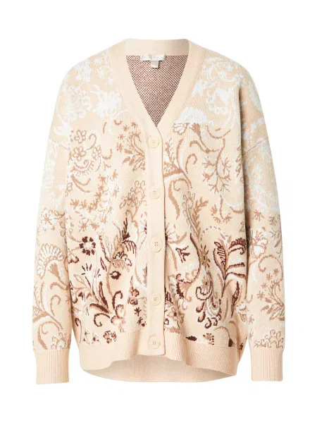 GUESS Pletena jopa MELIN bež / rjava bela