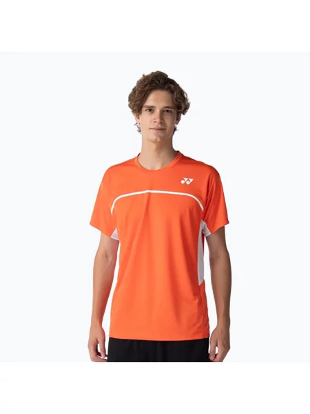Футболка YONEX Practice Crew Neck cyber orange помаранчева
