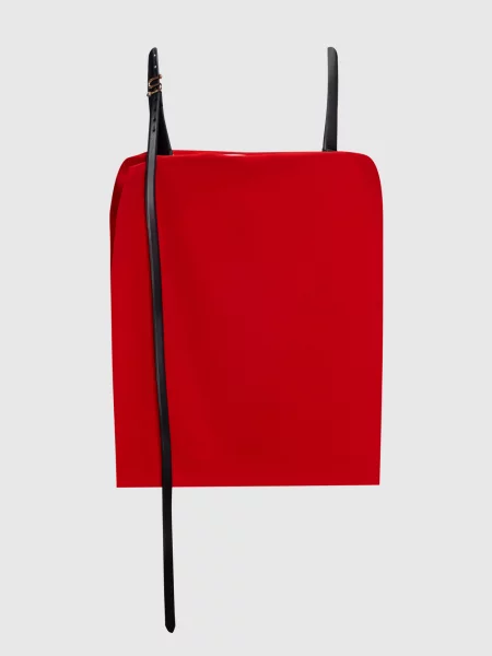 Топ з брендовим кристалом Max Mara Sportmax червоний