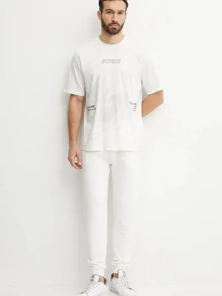 Спортивні штани Guess однотонні синій