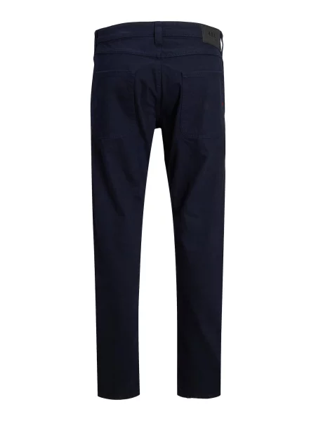 JACK & JONES Chino nohavice CHRIS námornícka modrá čierna