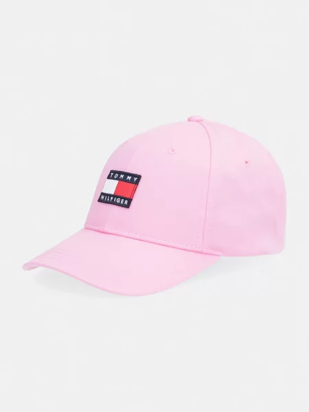 Tommy Hilfiger čiapka so šiltom detská ružová