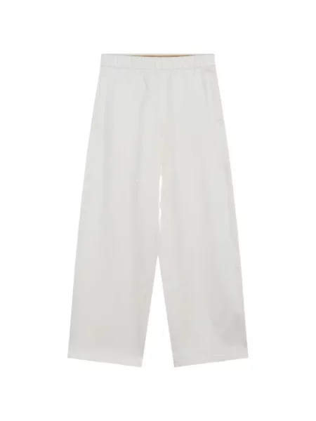 Pantaloni Max Mara alergare alb