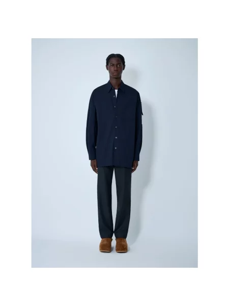 Koszula Dries Van Noten niebieska
