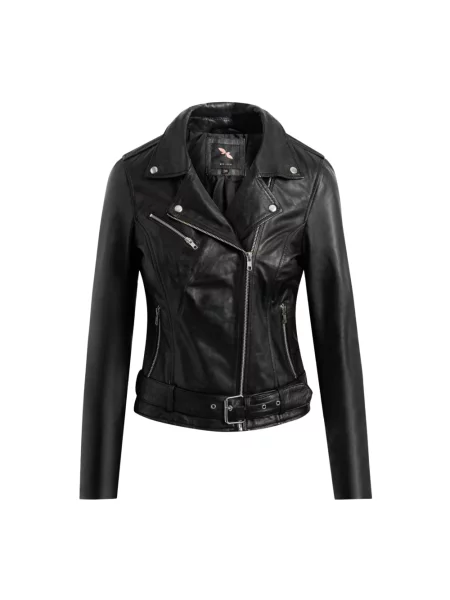 Kurtka skórzana Btfcph czarna