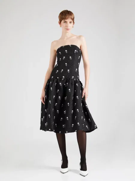 True Decadence Rochie negru alb