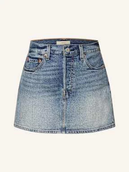 Levi's spódnica jeansowa mini prosta niebieski