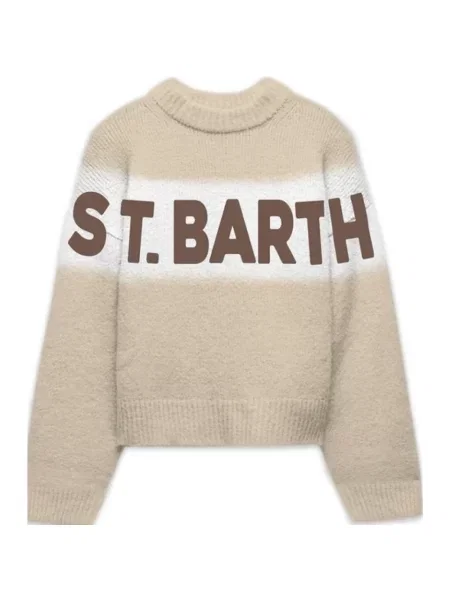 Sweter Saint Barth brązowy