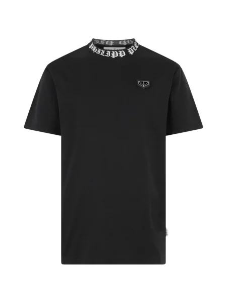 Tricou Philipp Plein din jerseu negru