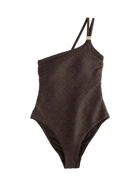 Mint Velvet Costum de baie modelator închis maro
