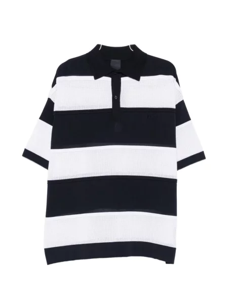 Tricou polo Juun.j cu dungi albastru