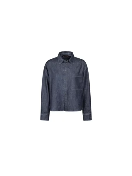 Koszula dżinsowa Moorer niebieska