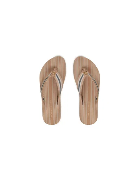 Žabky Tommy Hilfiger Im Th Print Beach Sandal misty blush béžové