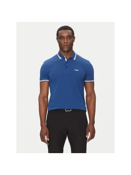 BOSS Polo Paddy Regular Fit plava