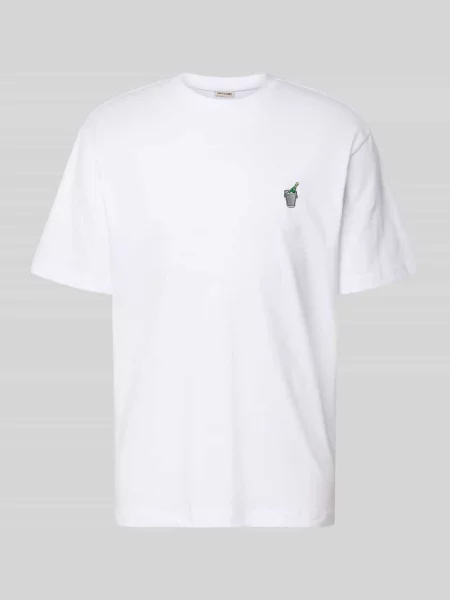 T-shirt o kroju relaxed fit z czystej bawełny model FRED' Only & Sons biała