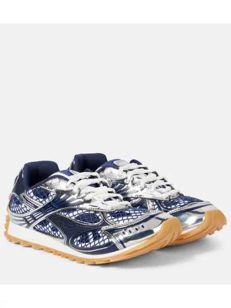 Sneakerși Bottega Veneta plasă albastru