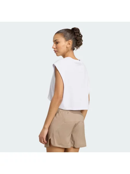 Tričko Running Essentials Crop fialové