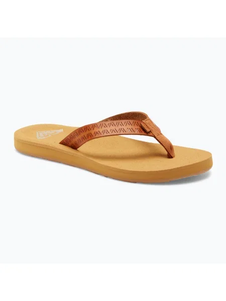 Șlapi pentru femei ROXY Porto Motif tan maro