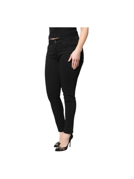 Skinny jeansy skinny Dolce And Gabbana czarne