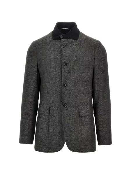 Geacă Emporio Armani gri