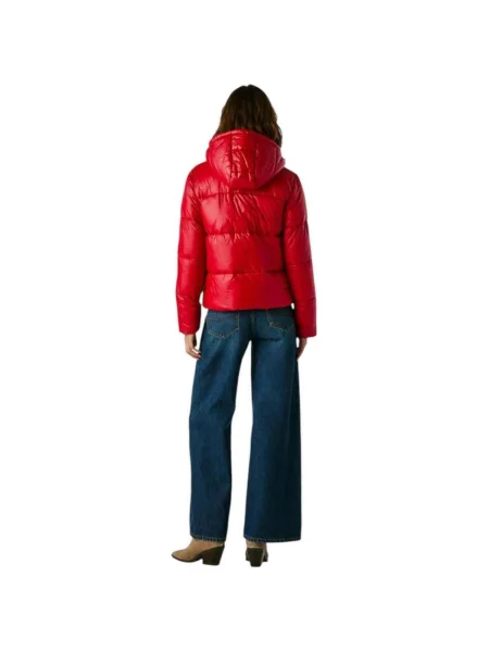 Geacă de blugi Pepe Jeans roșu