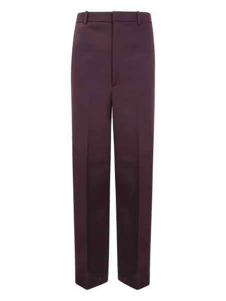 Pantaloni Jil Sander de lână violet