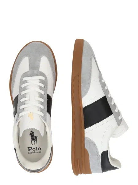 Polo Ralph Lauren Nízke tenisky HRT AERA PP svetlosivá / čierna biela