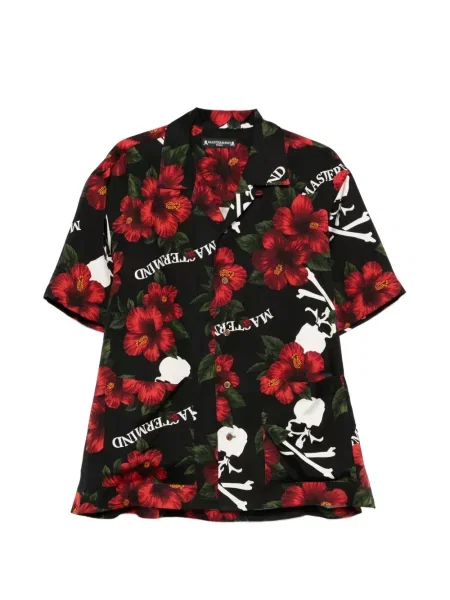 Риза Mastermind Japan с принт черно