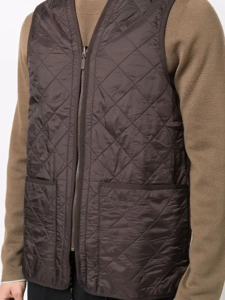 Matlasat vestă Barbour maro