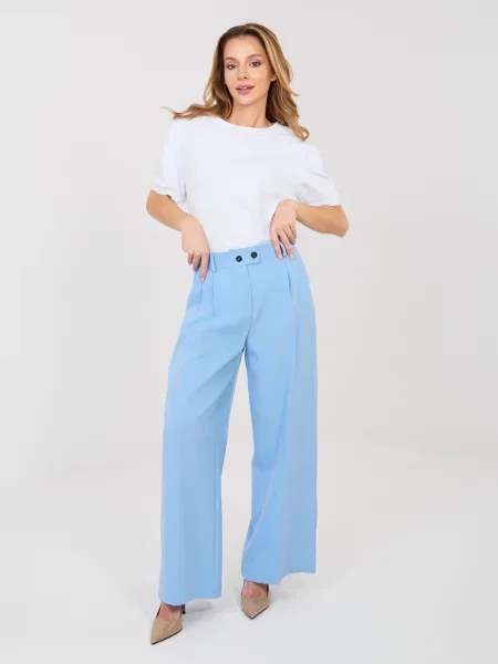 Pantaloni Rue Paris albastru