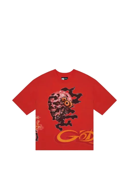 Tricou Godspeed cu imagine roșu