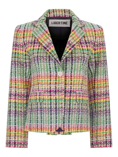 Sacou Libertine în carouri verde
