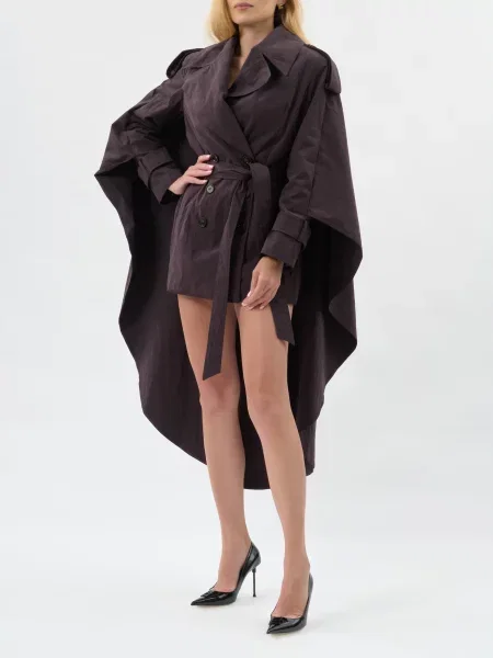Тренч Elisabetta Franchi коричневый