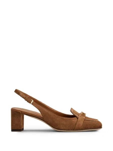 Pantofi cu toc Tod's slingback maro