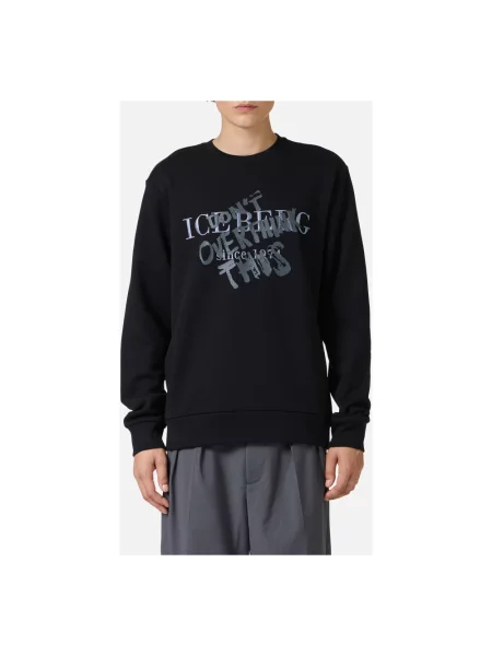 Haftowana bluza Iceberg czarna
