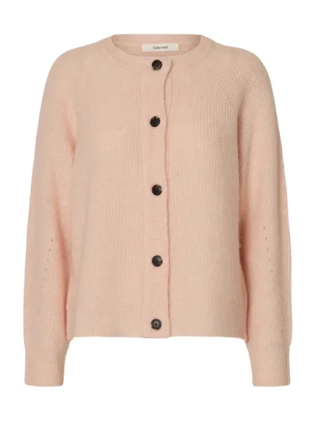 SELECTED Geacă tricotată SLFLULU' roz