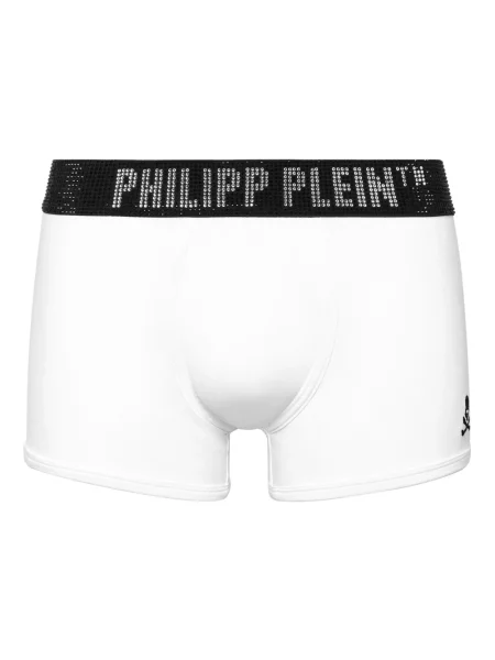 Majtki Philipp Plein z kamieniami białe