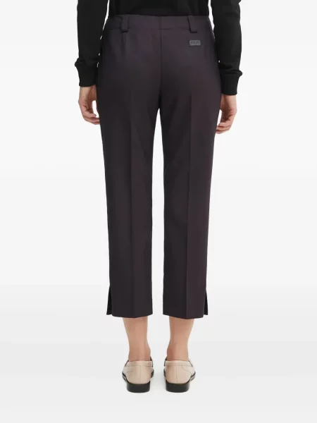 Pantaloni Kenzo cu crăpătură maro
